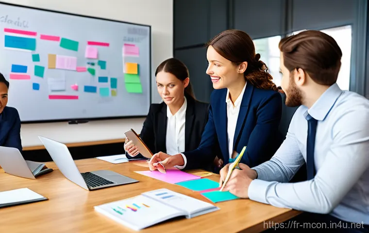 경영컨설턴트로서의 성장 전략 - **Prompt 1: Collaborative Solutions Architect**
"A diverse team of professionals, including a fe...